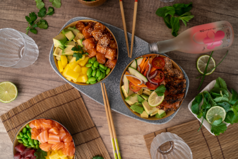 restaurant japonais sushi poke brochettes