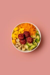 Image poké végétarien tropical