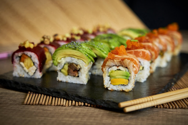 sushi signatures saumon création veggie emporter