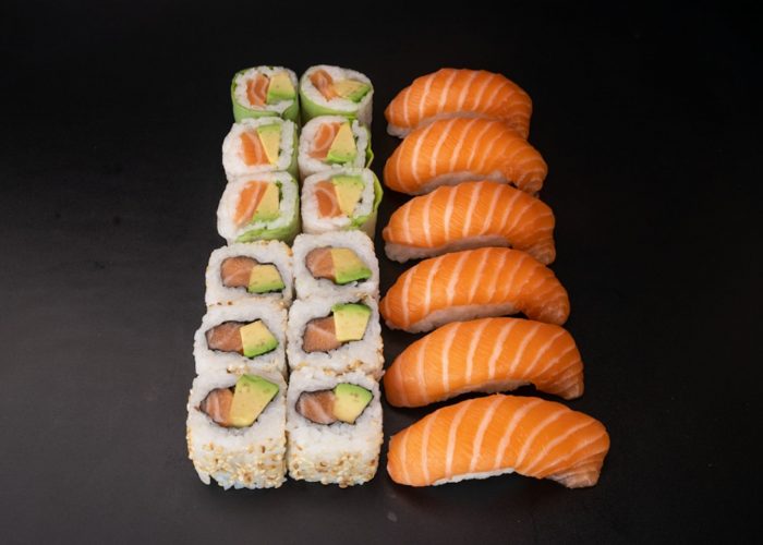 boxe saumon rolls nigiri sushi avocat livraison