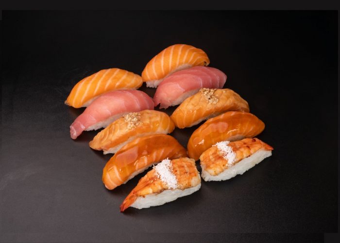 sushi nigiri mix saumon thon emporter