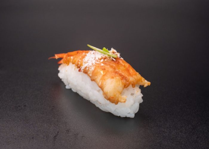 Sushi nigiri crevette commander